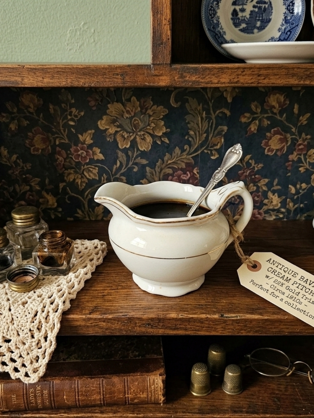 Alpine White Ironstone Creamer by Wood & Sons England